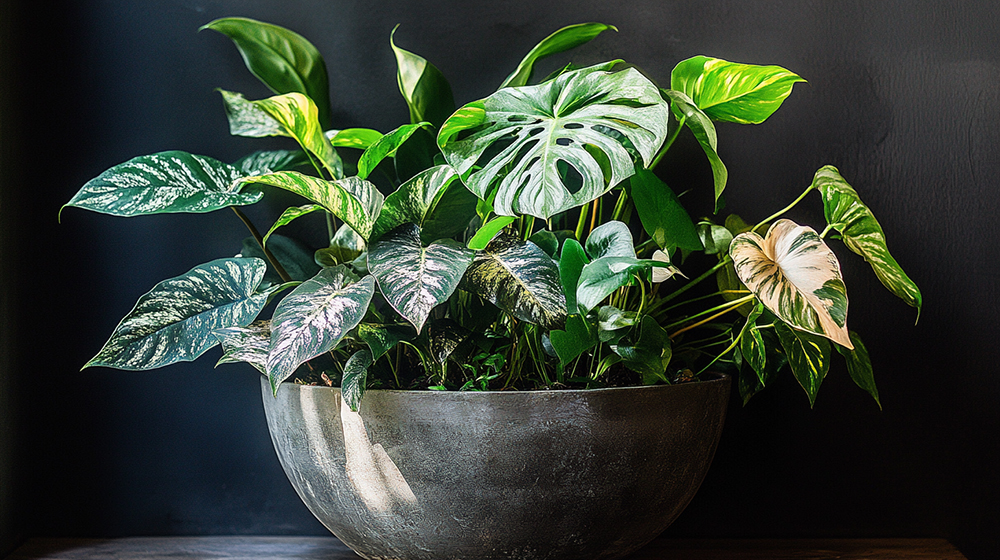 モンステラの寄せ植え