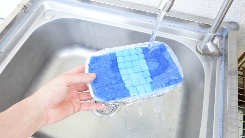 水をかける