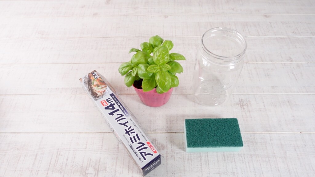 バジル水耕栽培の材料