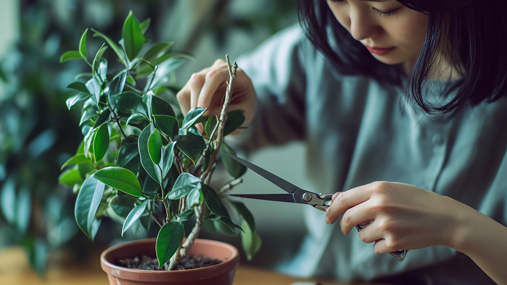 ガジュマルの剪定