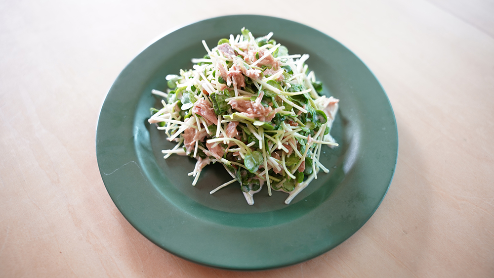 かいわれ大根のツナマヨサラダ