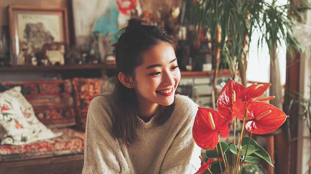 アンスリウムの風水と花言葉