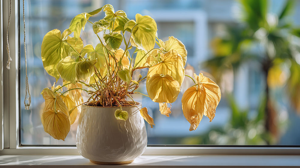 観葉植物の水切れ