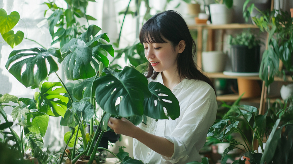 モンステラの剪定